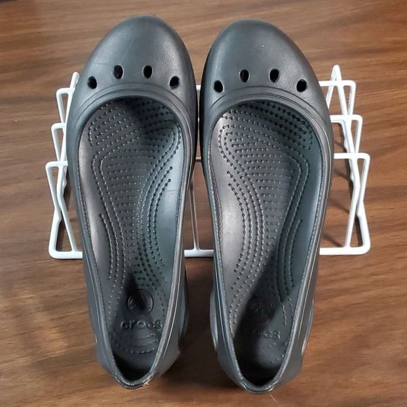 Crocs Womens Kadee Flats Flat Shoes Sandals Black Size 8 Like New! - Picture 6 of 9